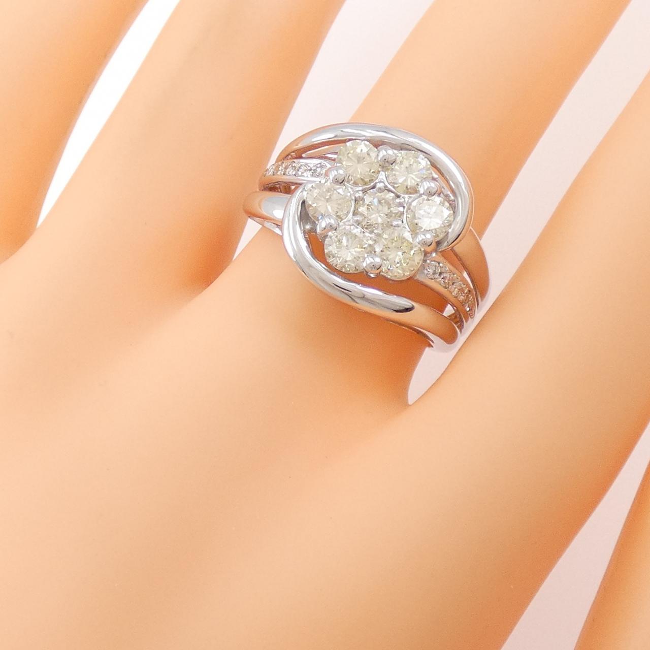 K18WG ダイヤモンド リング 1.50CT