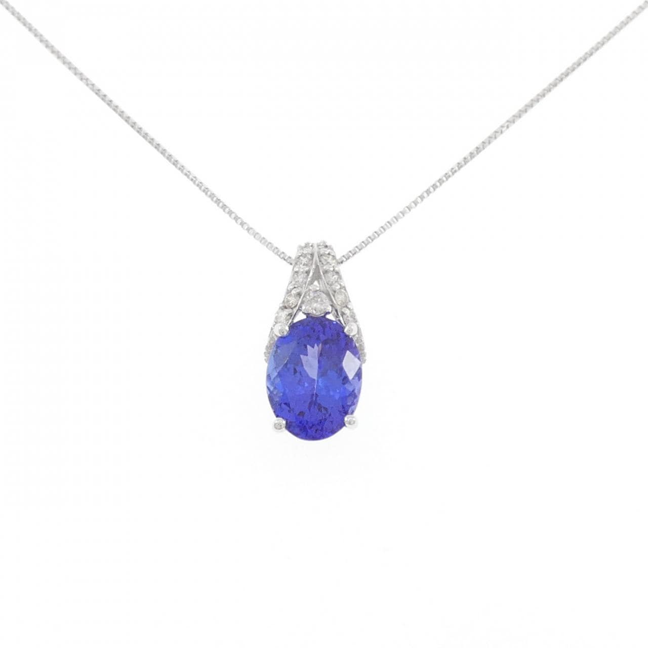 K18WG タンザナイト ネックレス 2.00CT