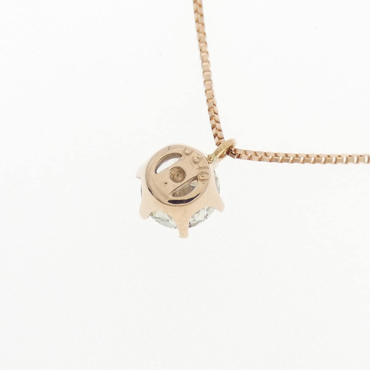 K18PG ソリティア ダイヤモンド ネックレス 0.310CT