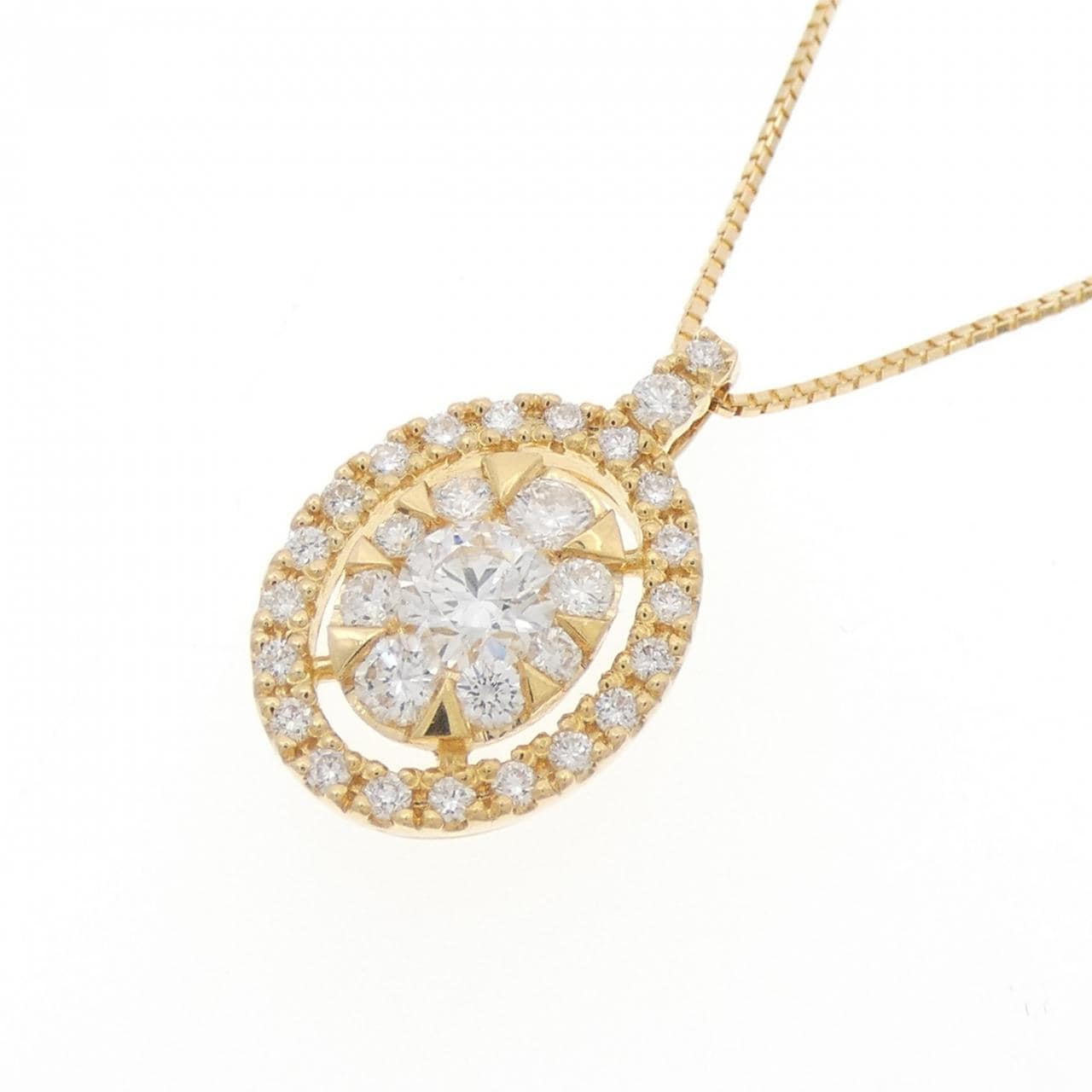 K18YG ダイヤモンド ネックレス 0.320CT