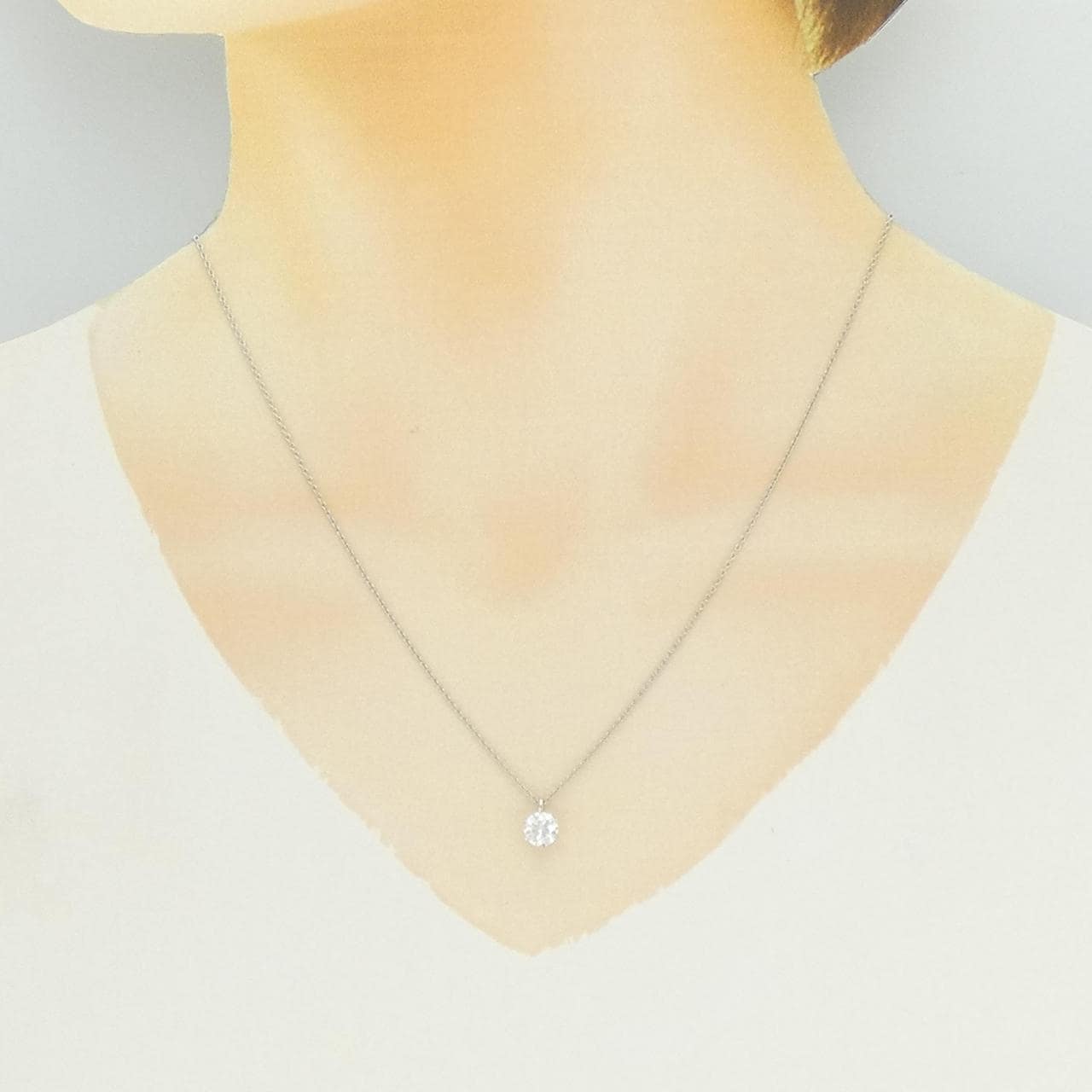 【リメイク】PT900/PT850 ダイヤモンド ネックレス 0.712CT D SI1 3EXT
