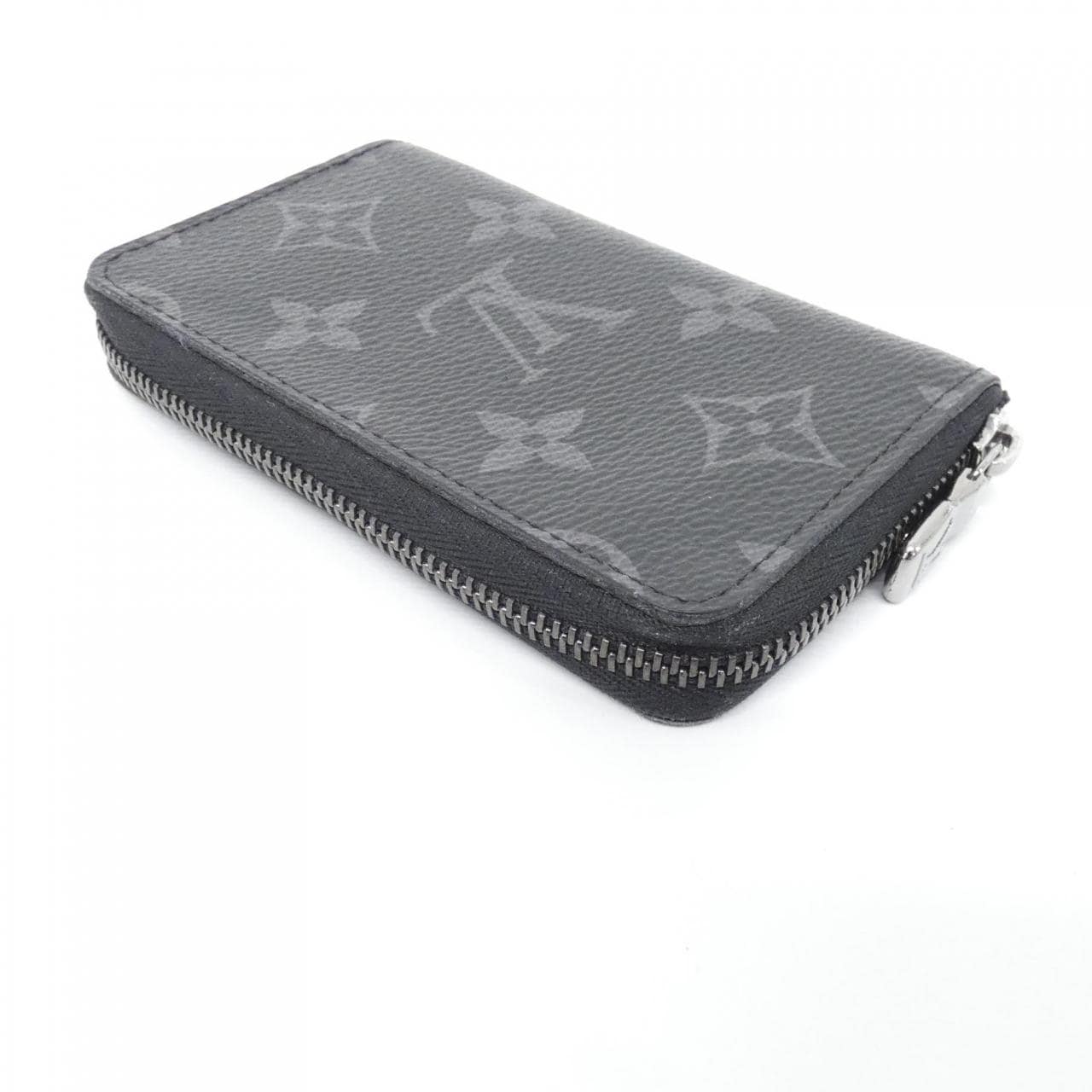 LOUIS VUITTON Monogram Eclipse拉链零钱包立式 M81662竖版INCASE