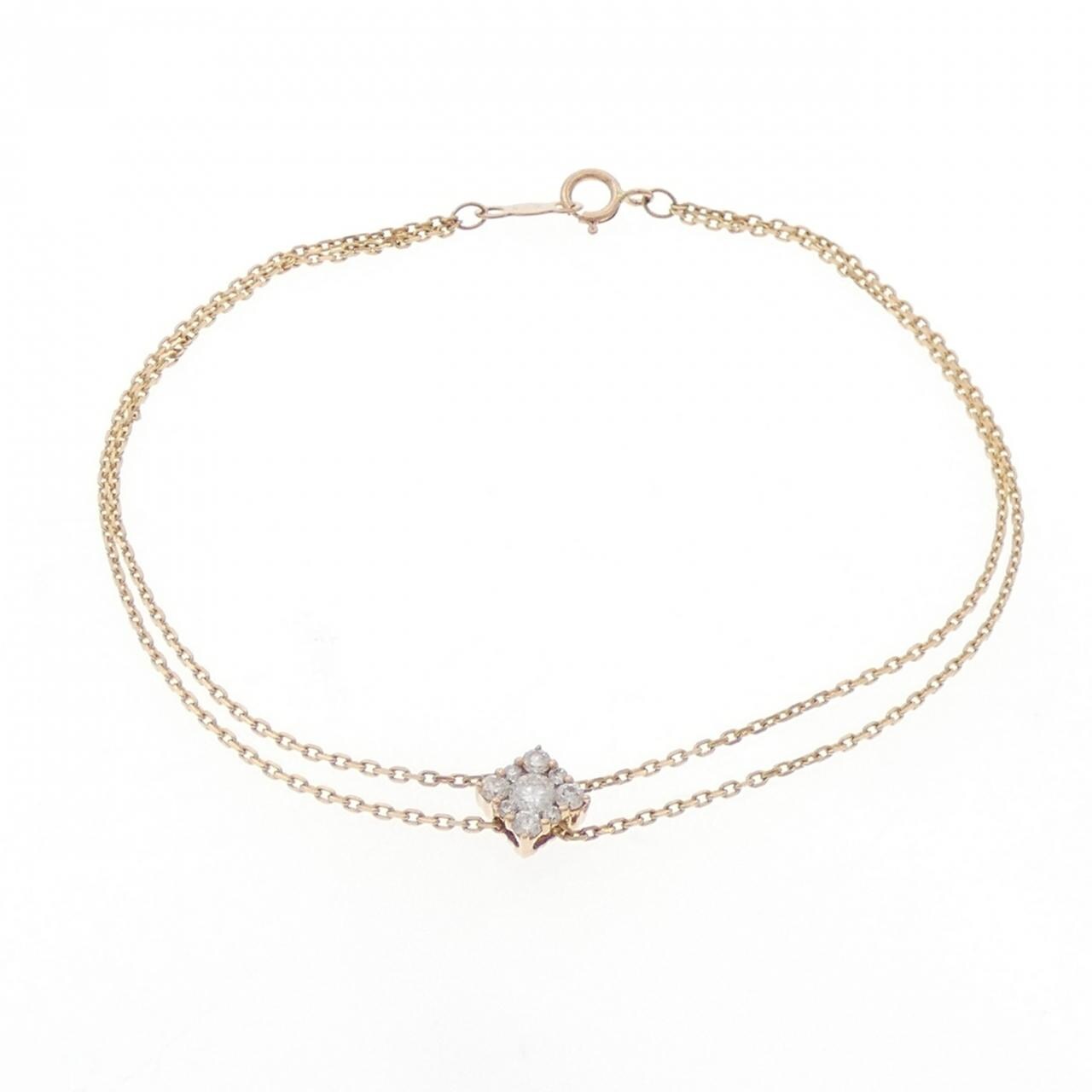 K18YG ダイヤモンド ブレスレット 0.20CT