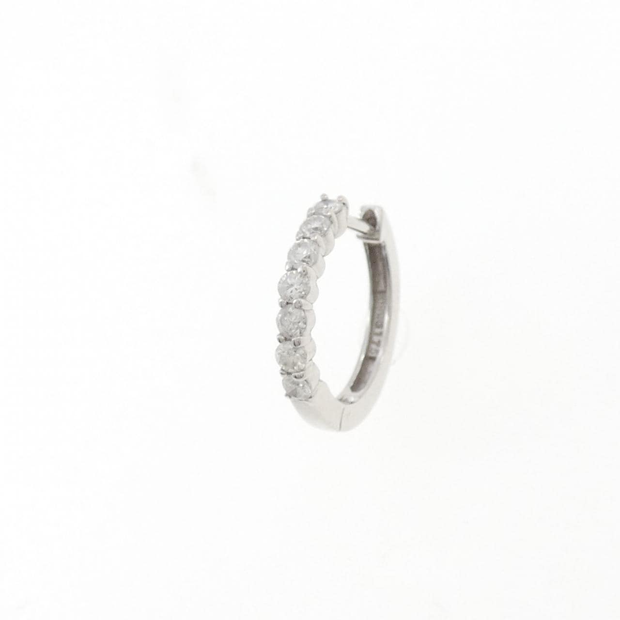 K18WG ダイヤモンド ピアス 0.175CT 片耳