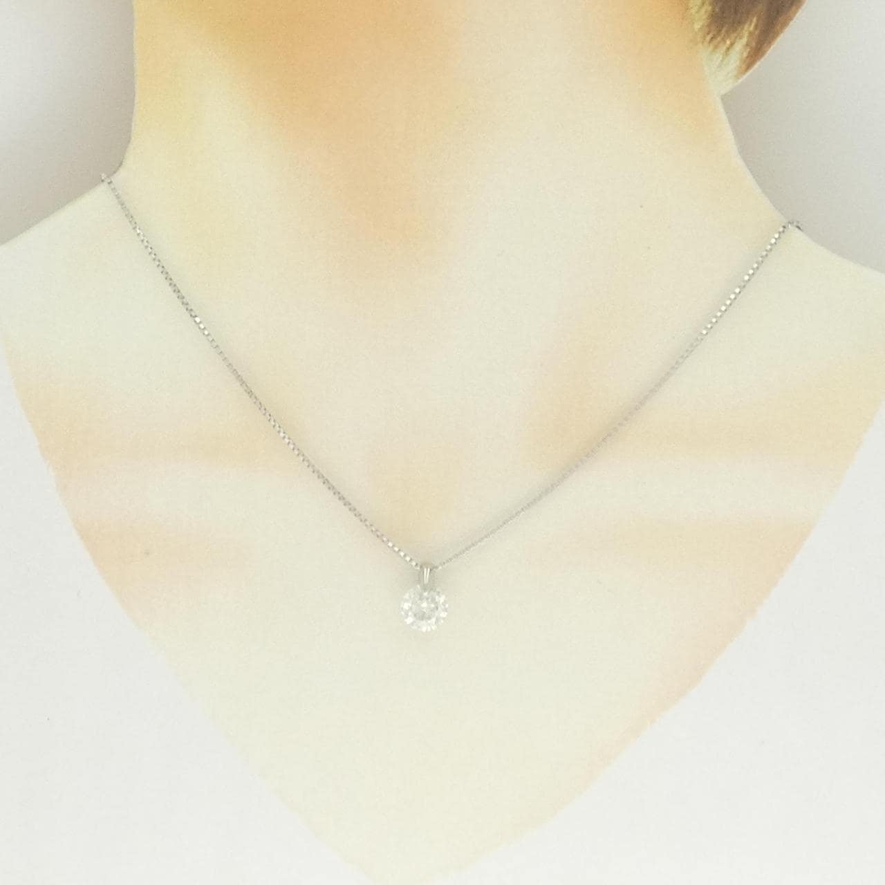 PT900/PT850 ソリティア ダイヤモンド ネックレス 2.204CT