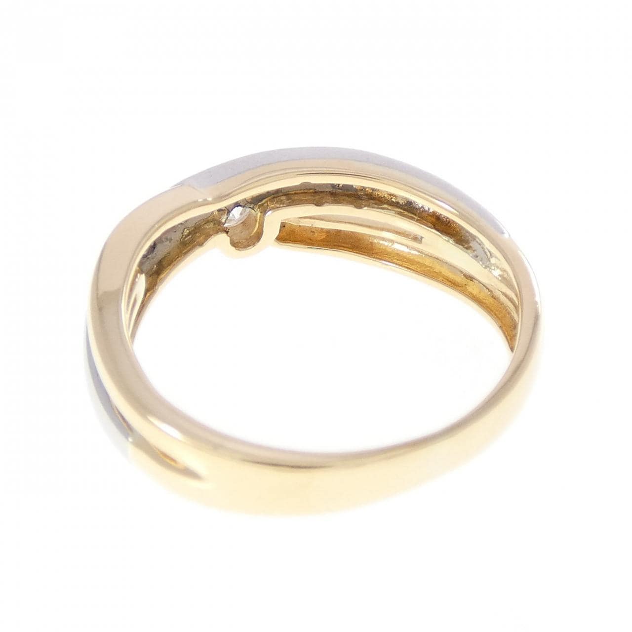 K18YG/PT900 ダイヤモンド リング 0.15CT