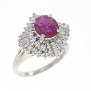 PT900 ルビー リング 0.72CT