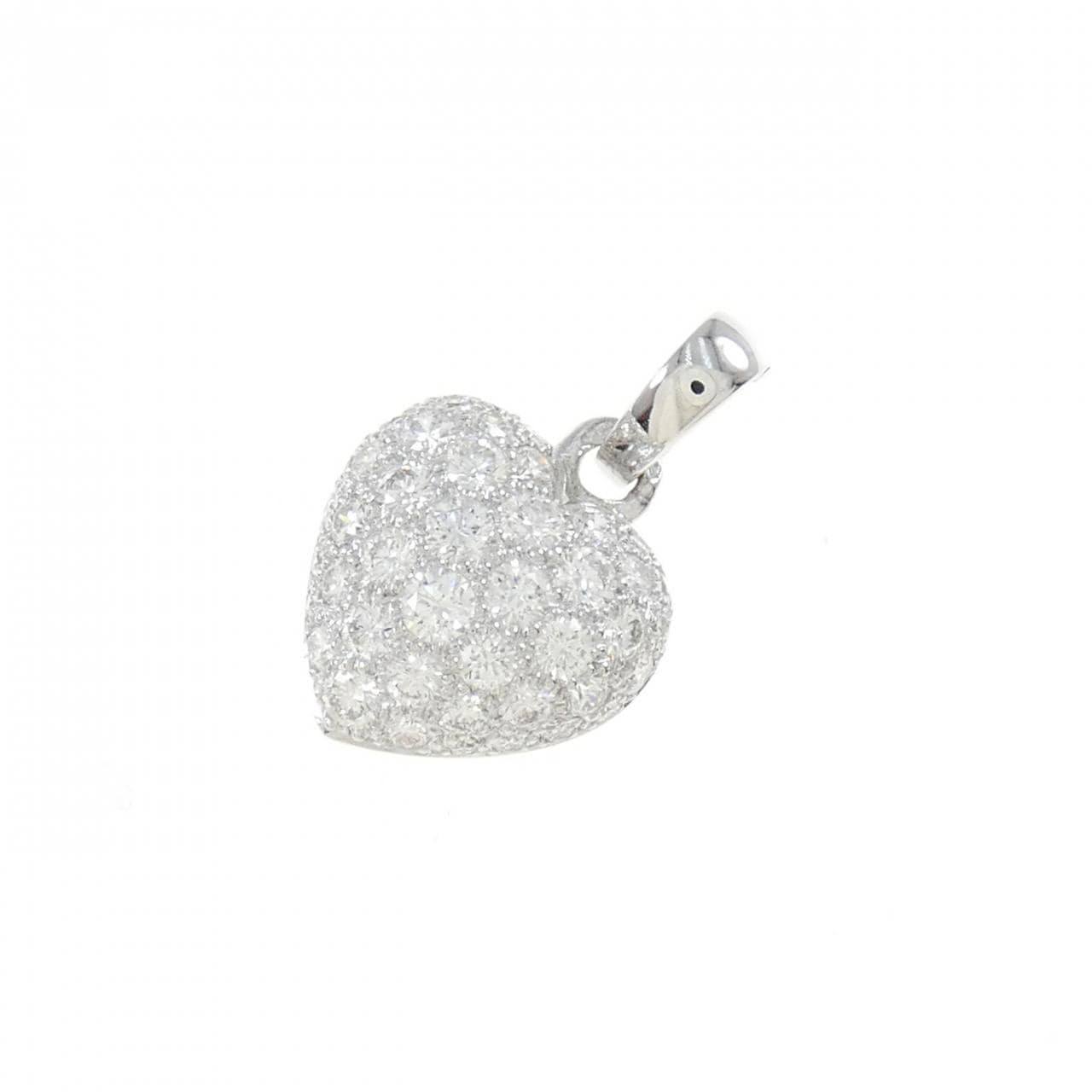 Cartier heart pave charm