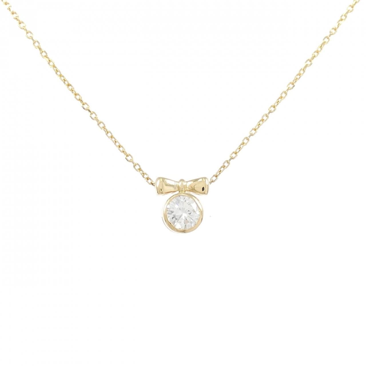 K18YG ダイヤモンド ネックレス 0.38CT