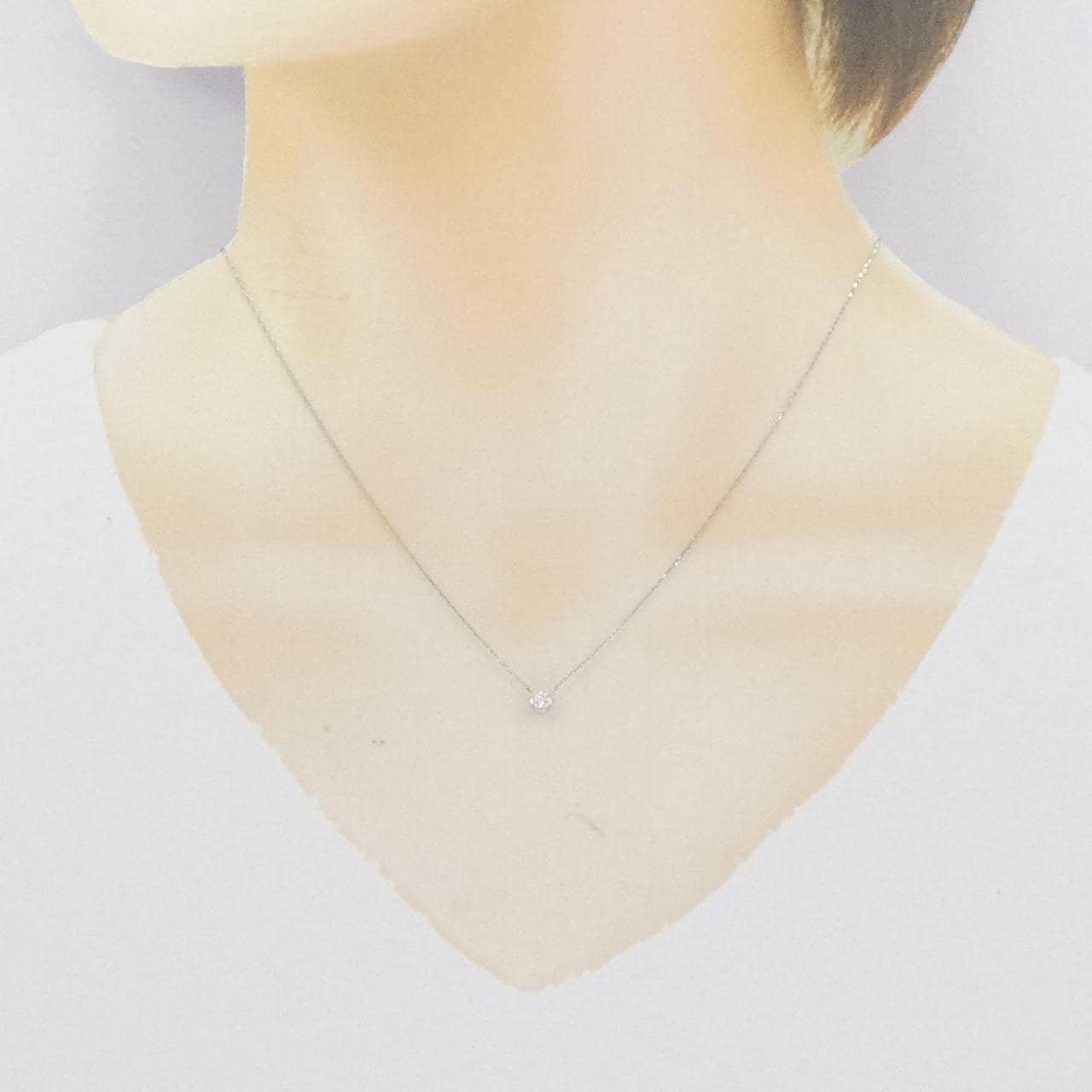 [Remake] PT Solitaire Diamond Necklace 0.10CT