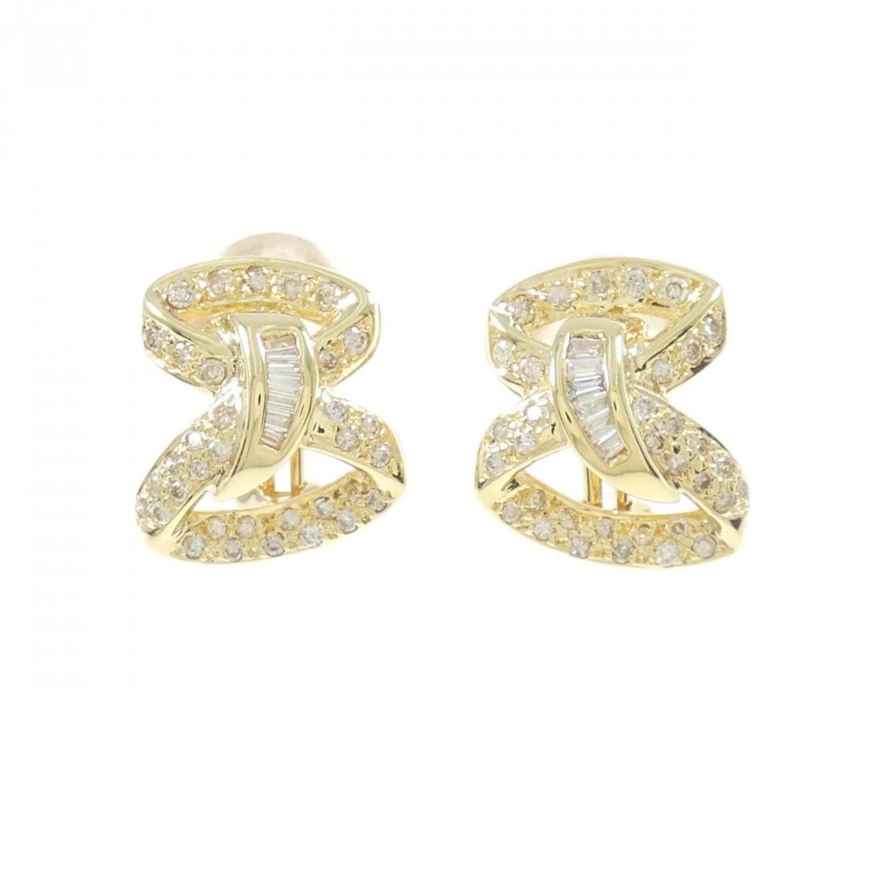 K18YG ダイヤモンド ピアス/イヤリング 0.66CT