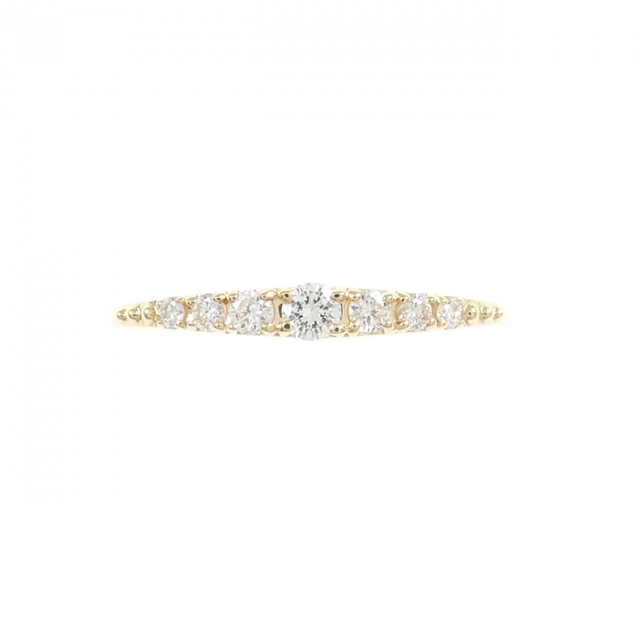 【リメイク】K18YG ダイヤモンド リング 0.15CT