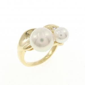 K18YG アコヤパール リング