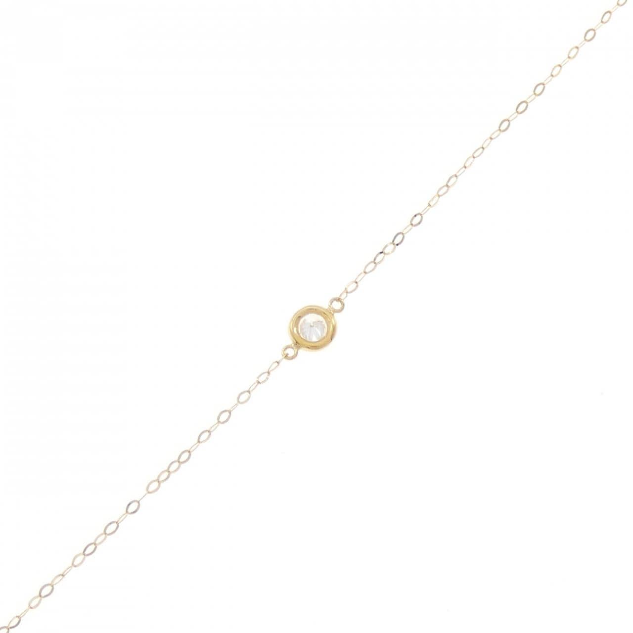 750YG ダイヤモンド ブレスレット 0.1CT