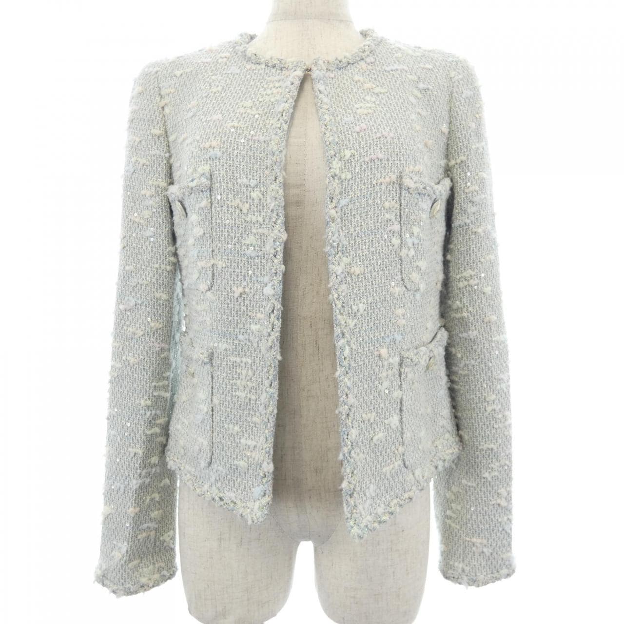 シャネル CHANEL P29904V16316 07C ノーカラージャケット