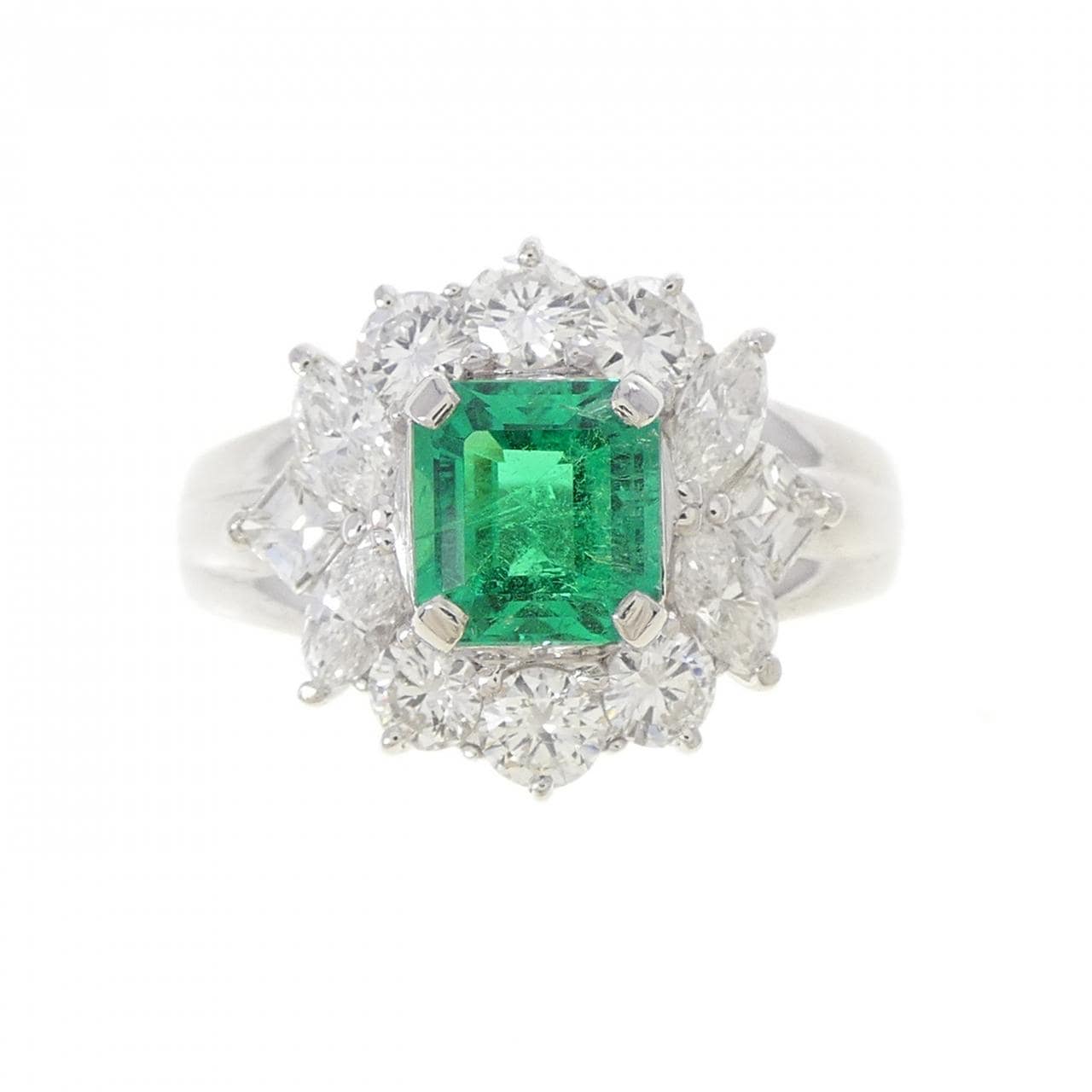 PT900 エメラルド リング 0.84CT