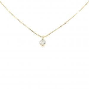 K18YG ソリティア ダイヤモンド ネックレス 0.51CT