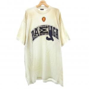 バレンシアガ BALENCIAGA クラッシュダスト加工ワッペンTシャツ 739028 TOVN2 UNISEX Tシャツ