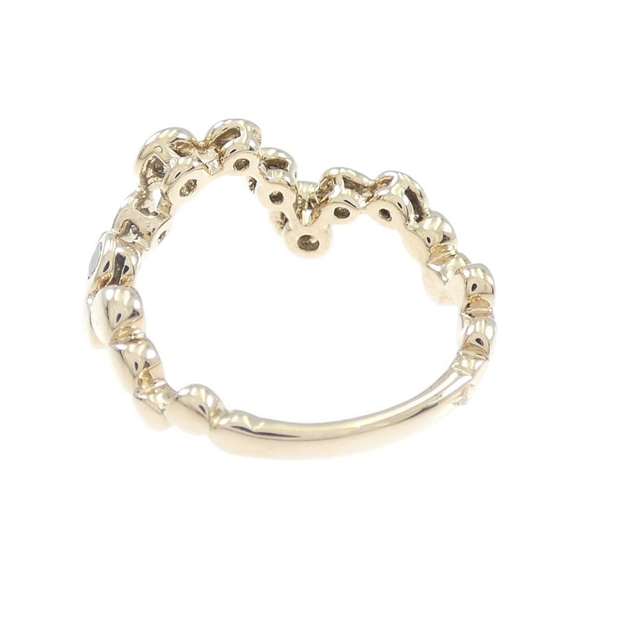 カシケイ ベゼル ダイヤモンド リング 0.40CT