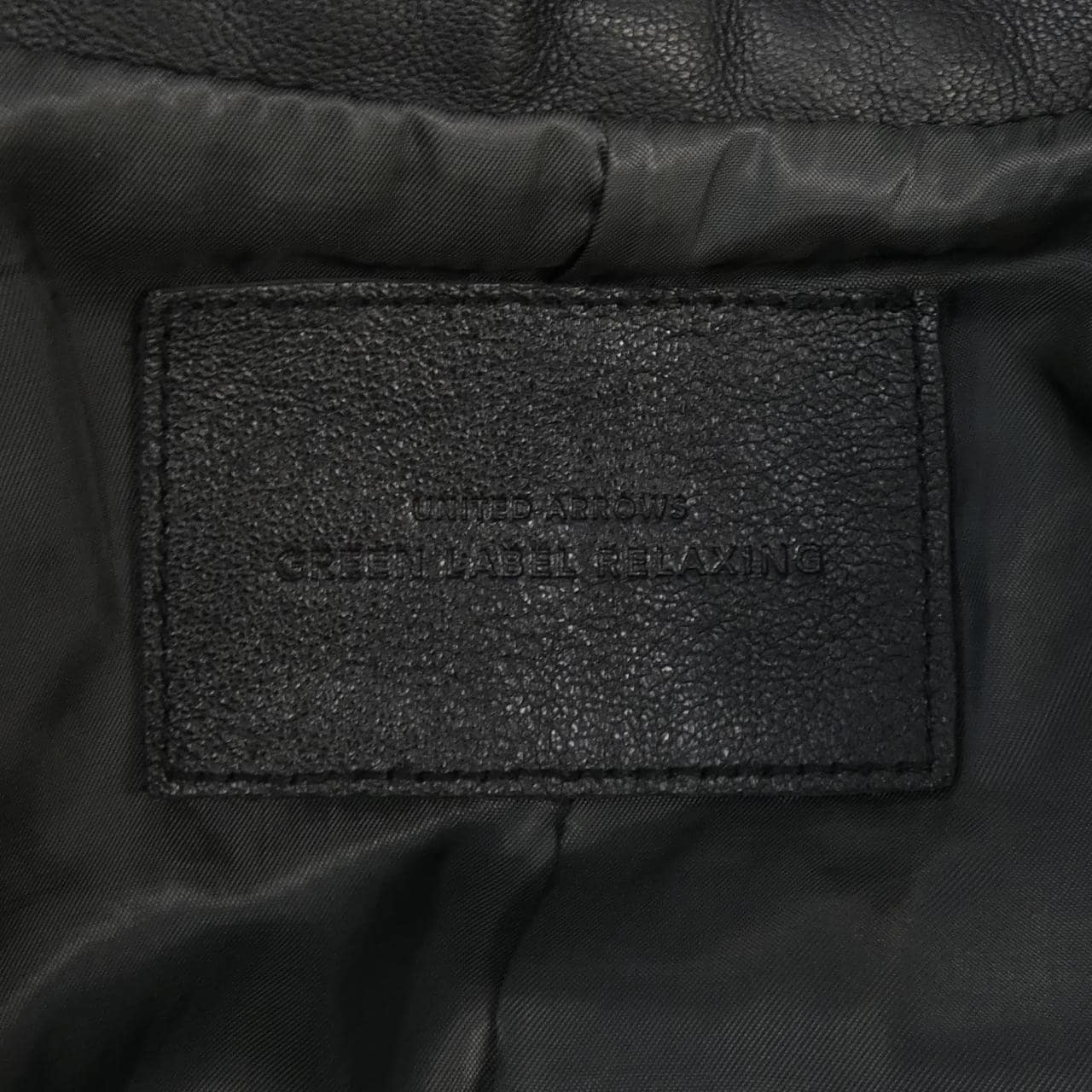 グリーンレーベルリラクシング green label relaxing レザーライダースジャケット