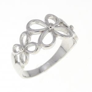 K18WG フラワー リング