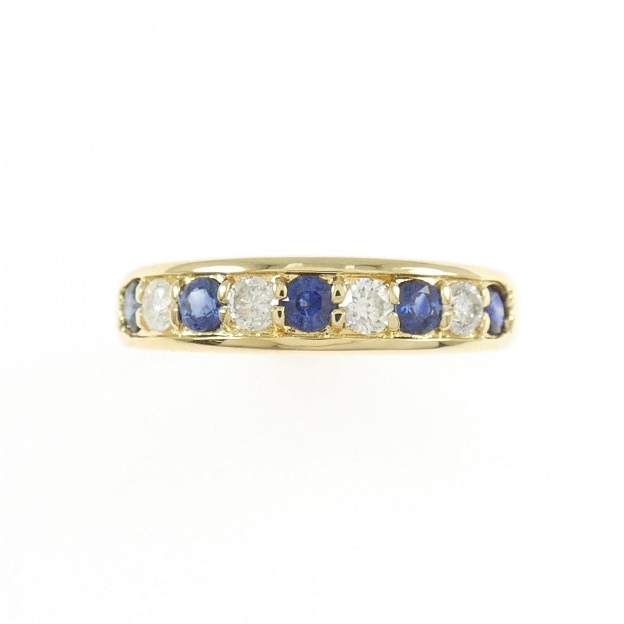 K18YG サファイヤ リング 0.34CT