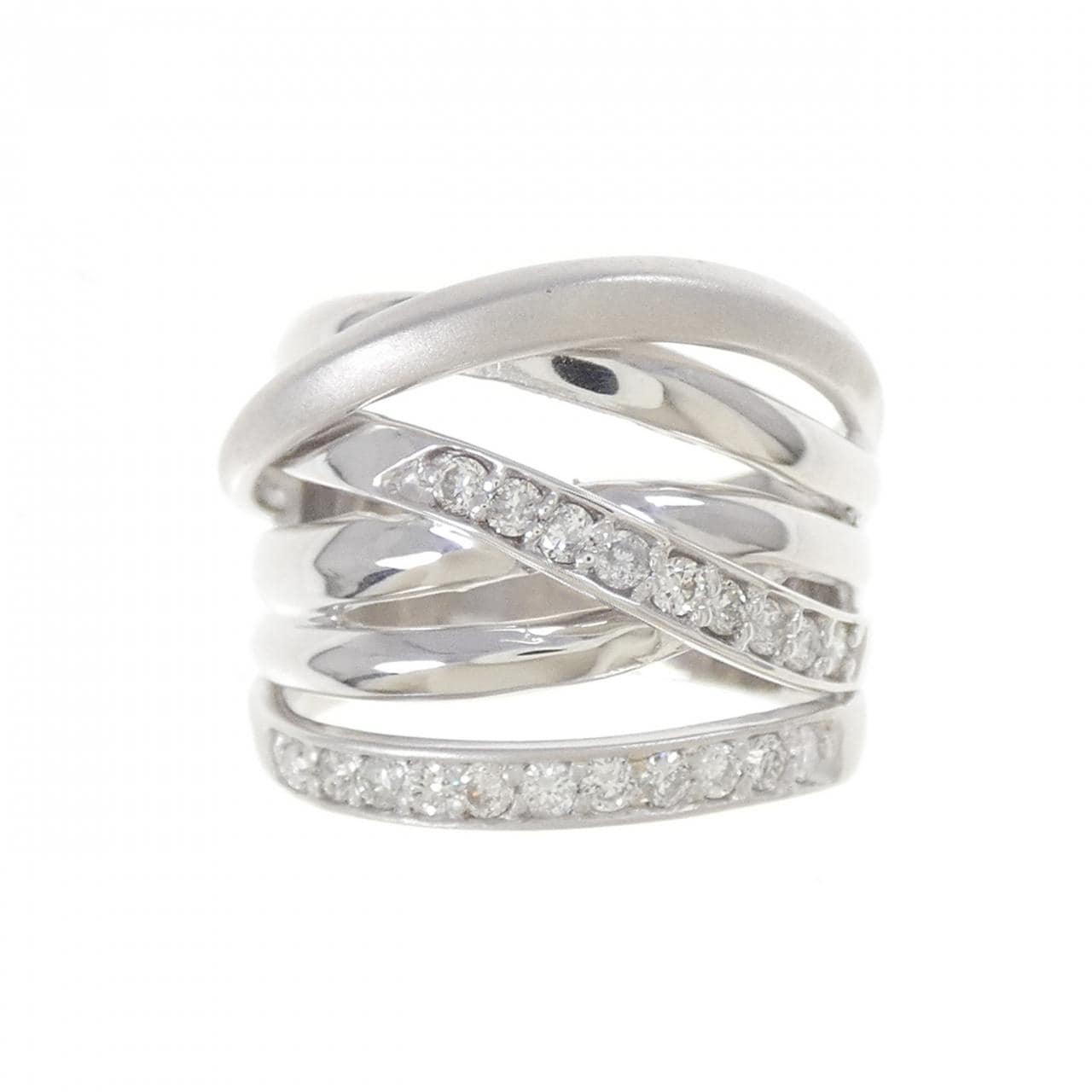 K18WG ダイヤモンド リング 0.32CT