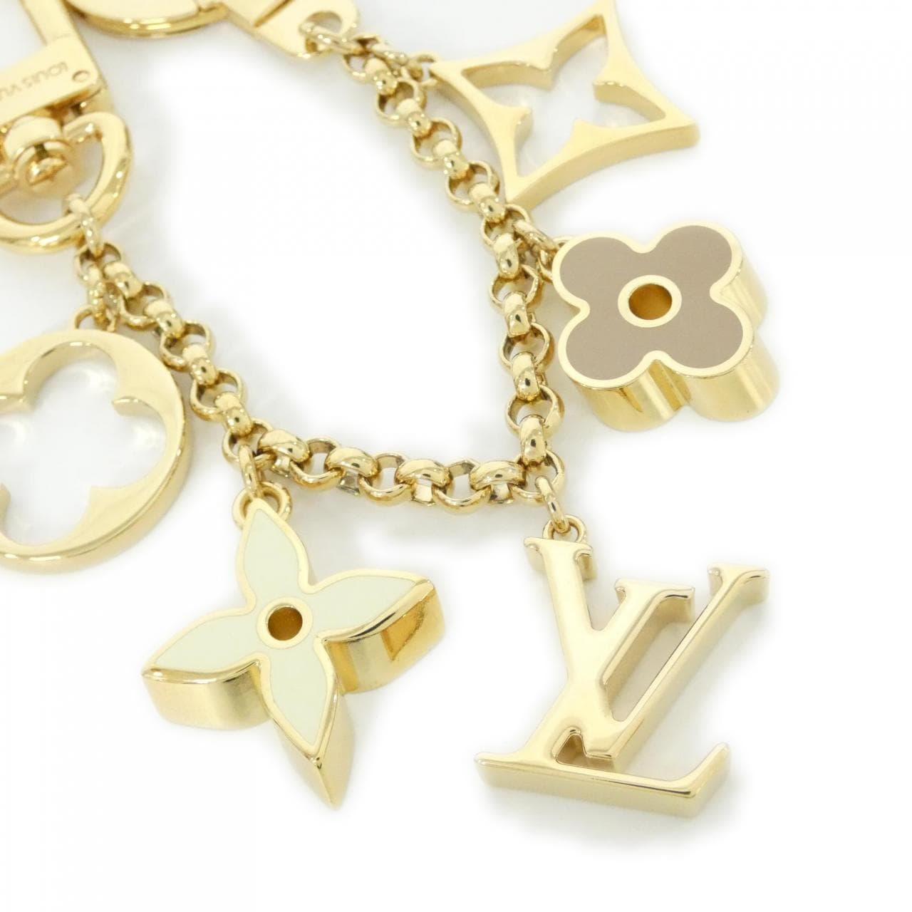 ルイヴィトン バッグチャーム チェーン フルール ドゥ モノグラム M65111 バッグチャーム