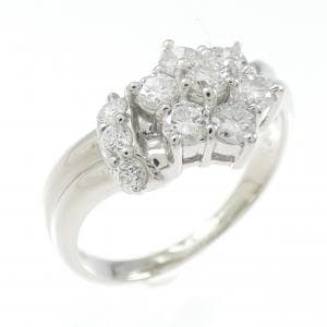 PT900 フラワー ダイヤモンド リング 0.56CT