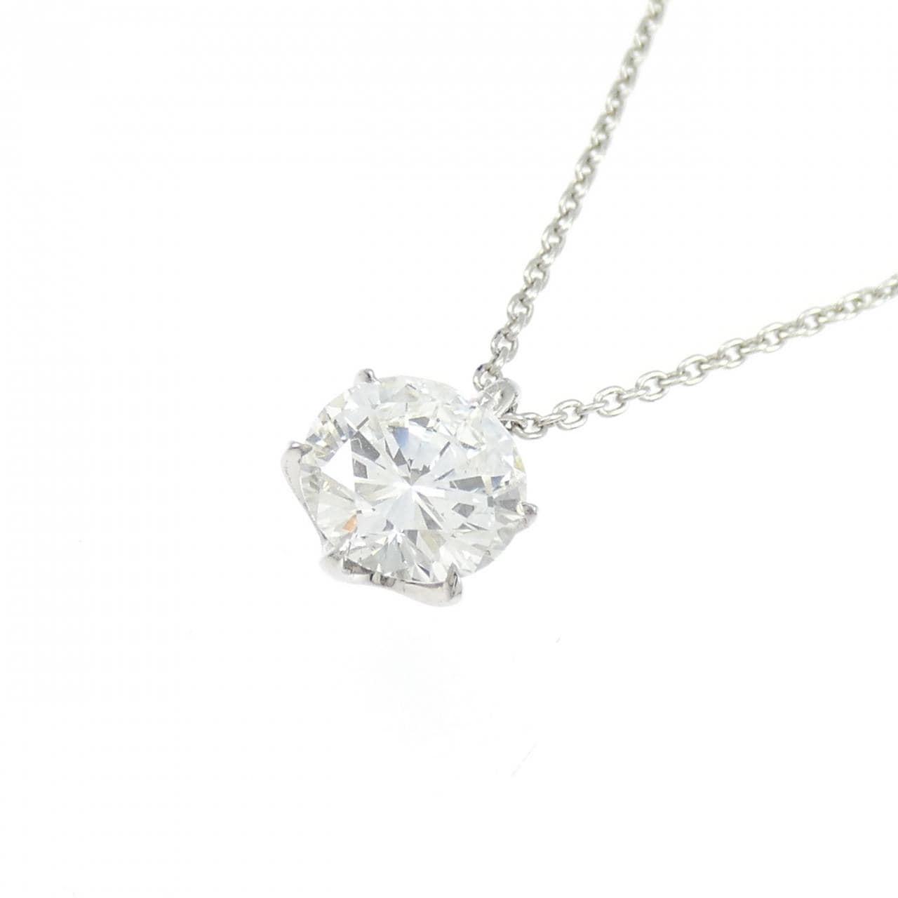 【リメイク】PT900/PT850 ダイヤモンド ネックレス 1.014CT H SI2 VG