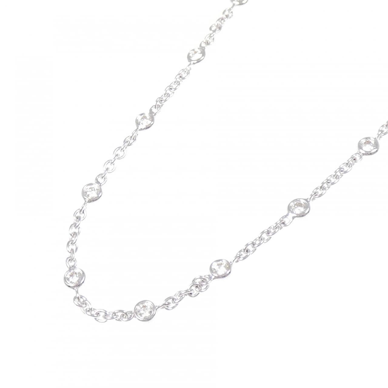 K18WG ダイヤモンド ネックレス