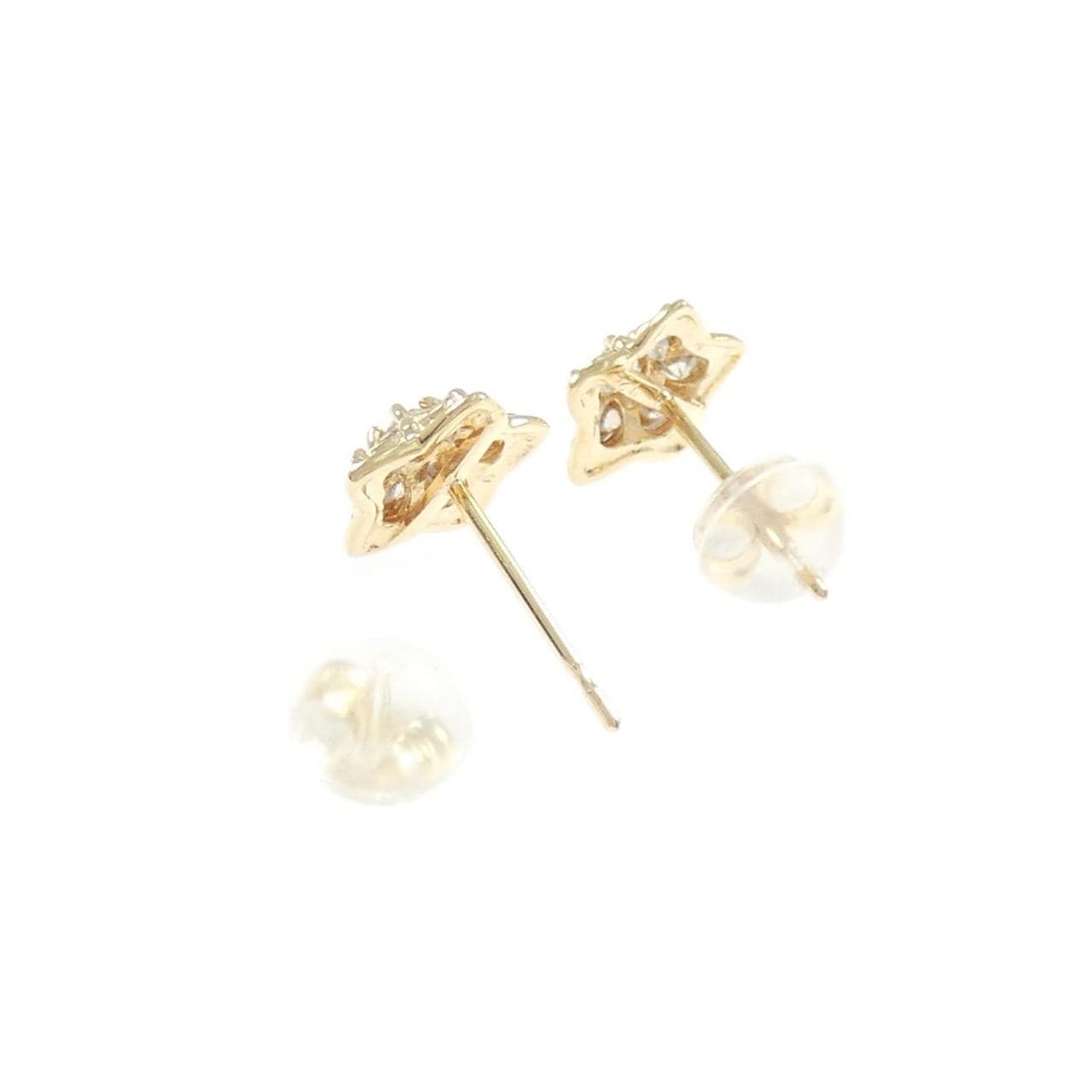 K18YG スター ダイヤモンド ピアス 0.50CT
