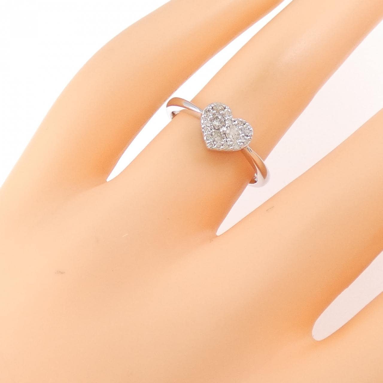 K18WG 心形钻石0.20CT