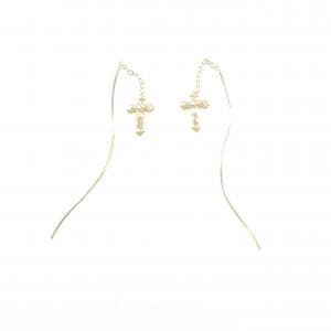 750YG クロス ピアス