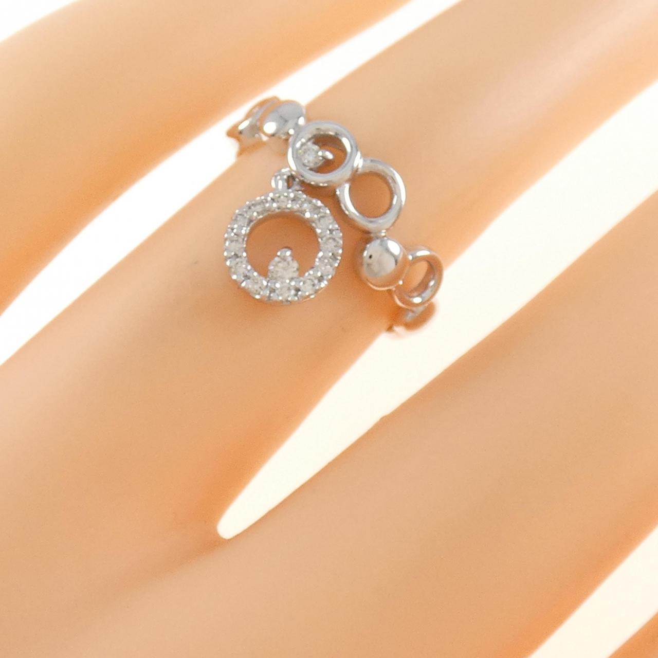 K18WG ダイヤモンド リング 0.09CT