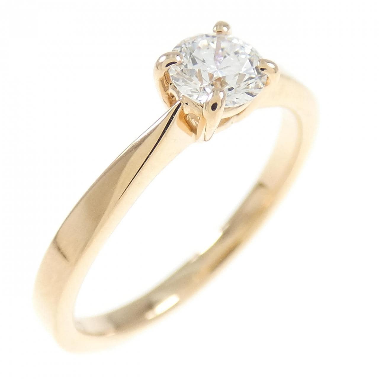 K18PG Diamond Ring 0.30CT E VS2 3EXT