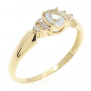 K18YG アクアマリン リング