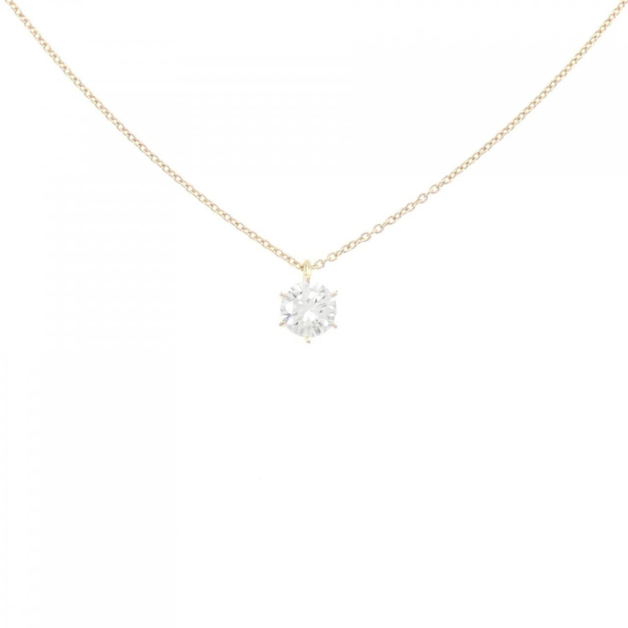 [Remake] K18YG Diamond Necklace 0.448CT I I1 Good