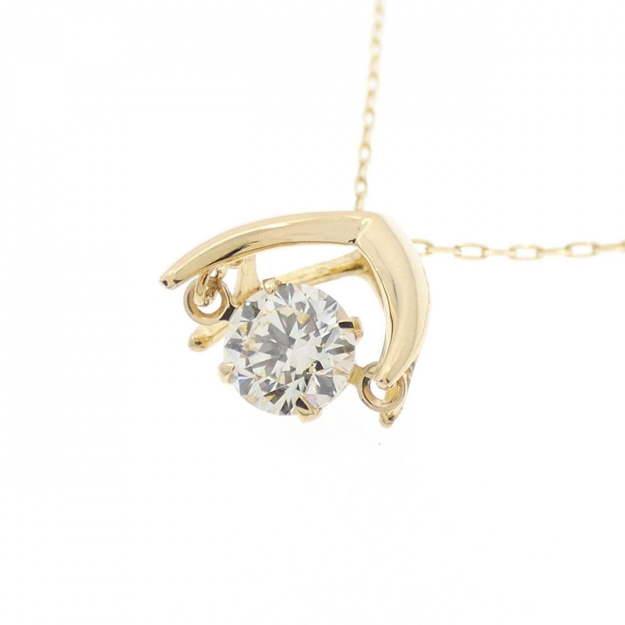 [BRAND NEW] K18YG Diamond necklace 0.30CT