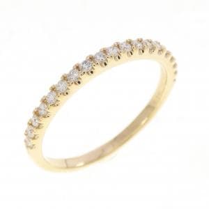 【リメイク】K18YG ハーフエタニティ ダイヤモンド リング 0.20CT