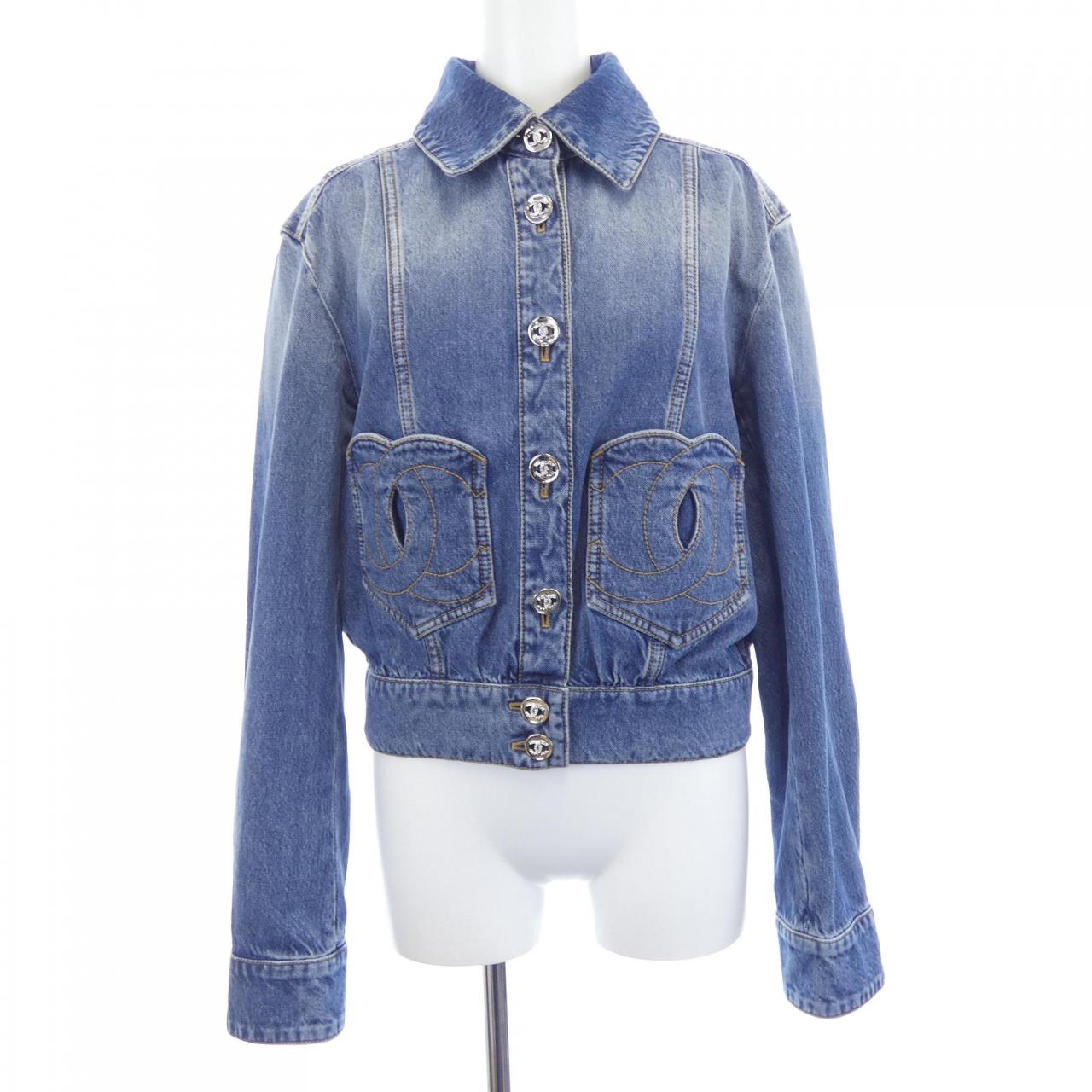 シャネル CHANEL LOOK12 P76746V68693 デニムジャケット