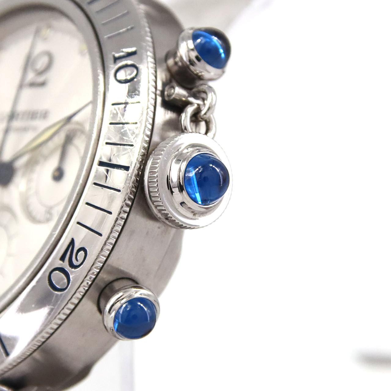 【ノーメンテナンス還元価格】カルティエ パシャクロノグラフ W31030H3 SS 自動巻