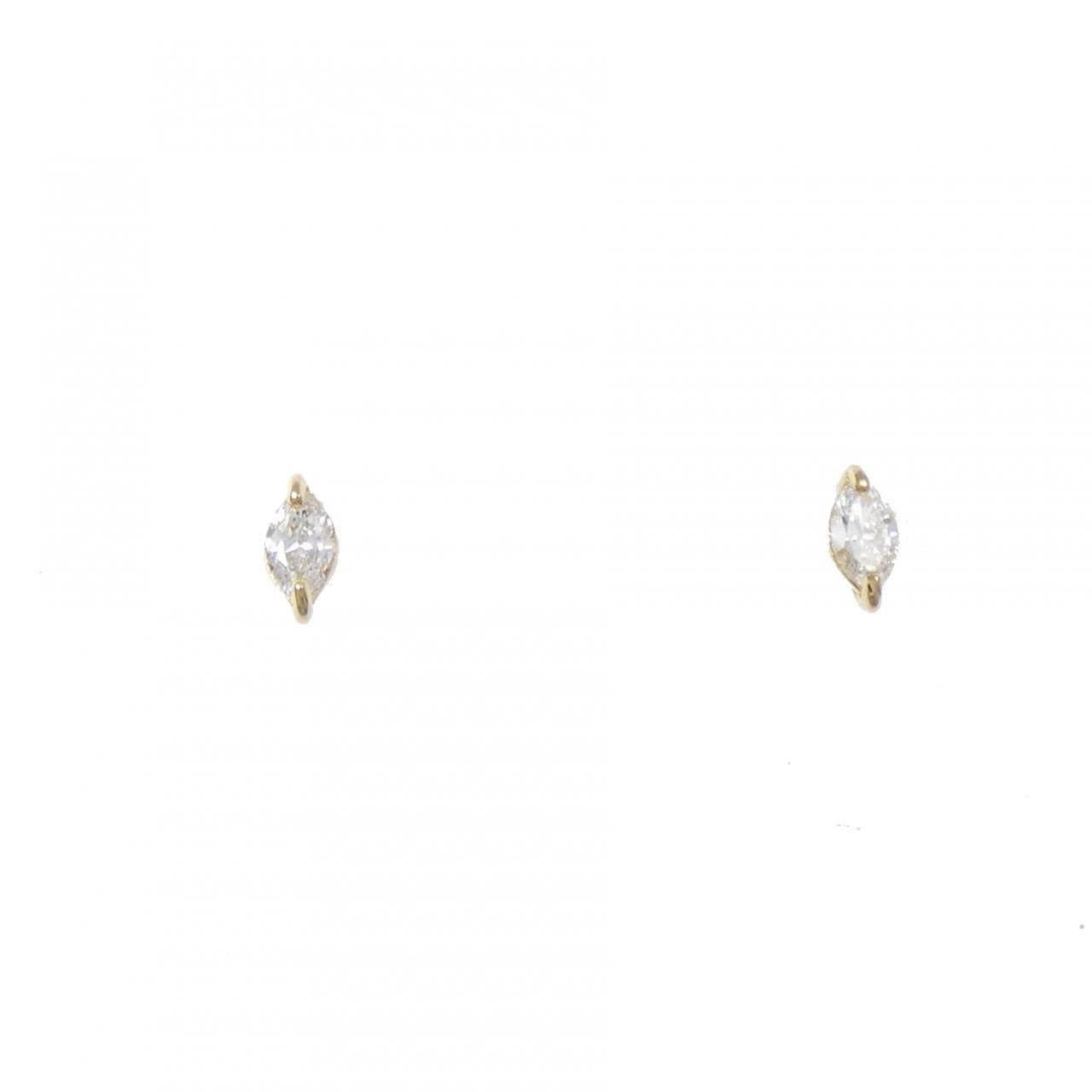 K18YG ダイヤモンド ピアス 0.08CT
