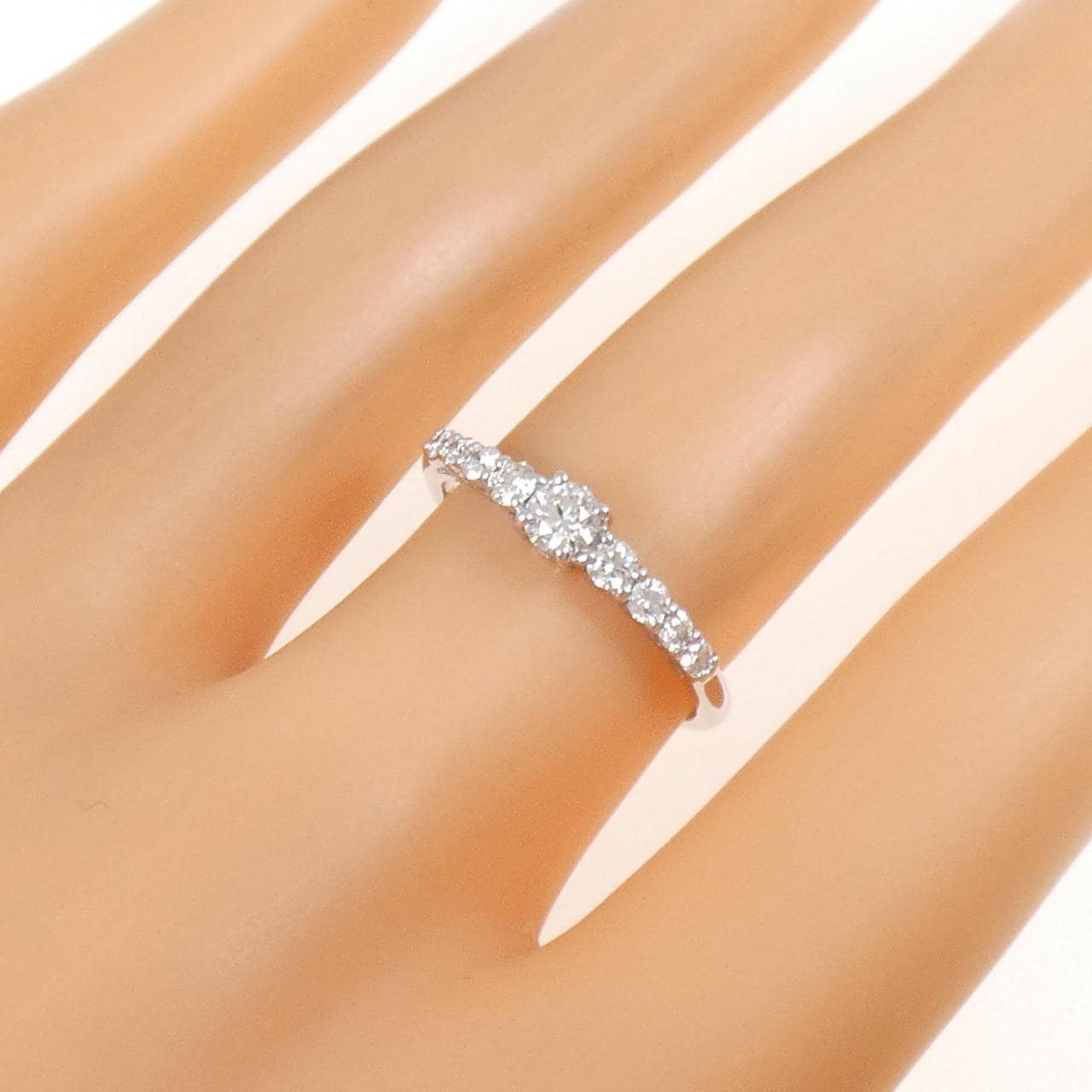 K18WG ダイヤモンド リング 0.173CT