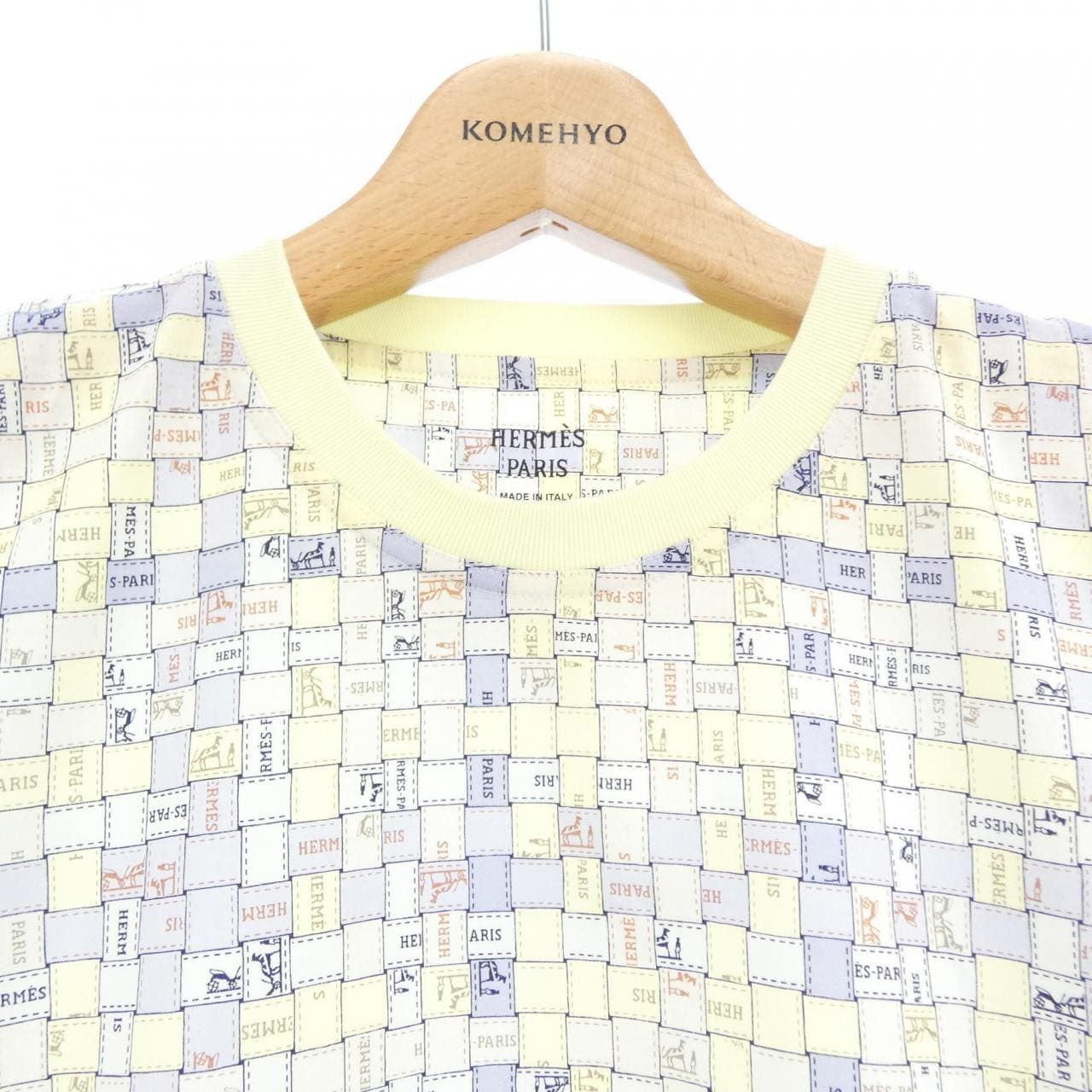 エルメス HERMES BOLDUC AU CARRE ボルデュックチェック 5E4645DK Tシャツ