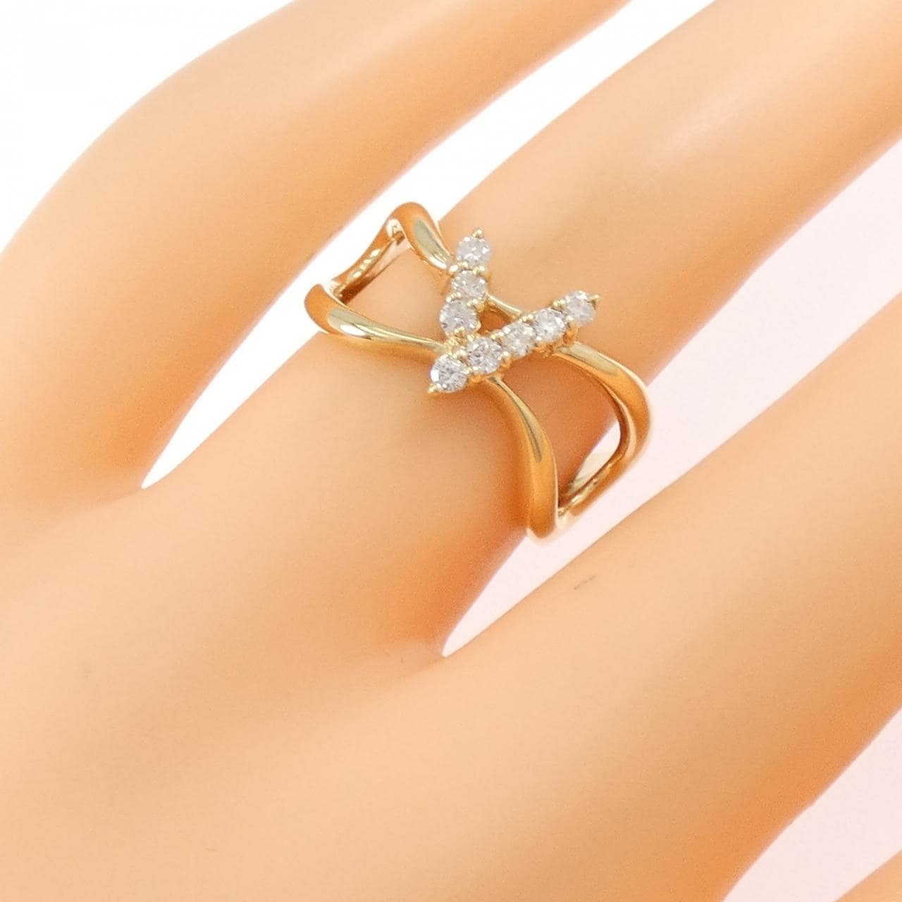 K18YG ダイヤモンド リング