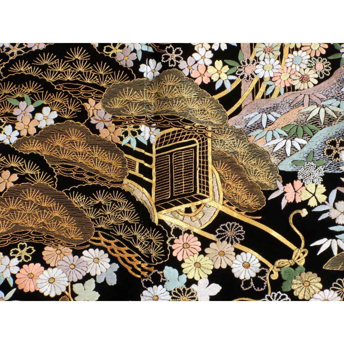 【未使用品】留袖　刺繍加工　片喰