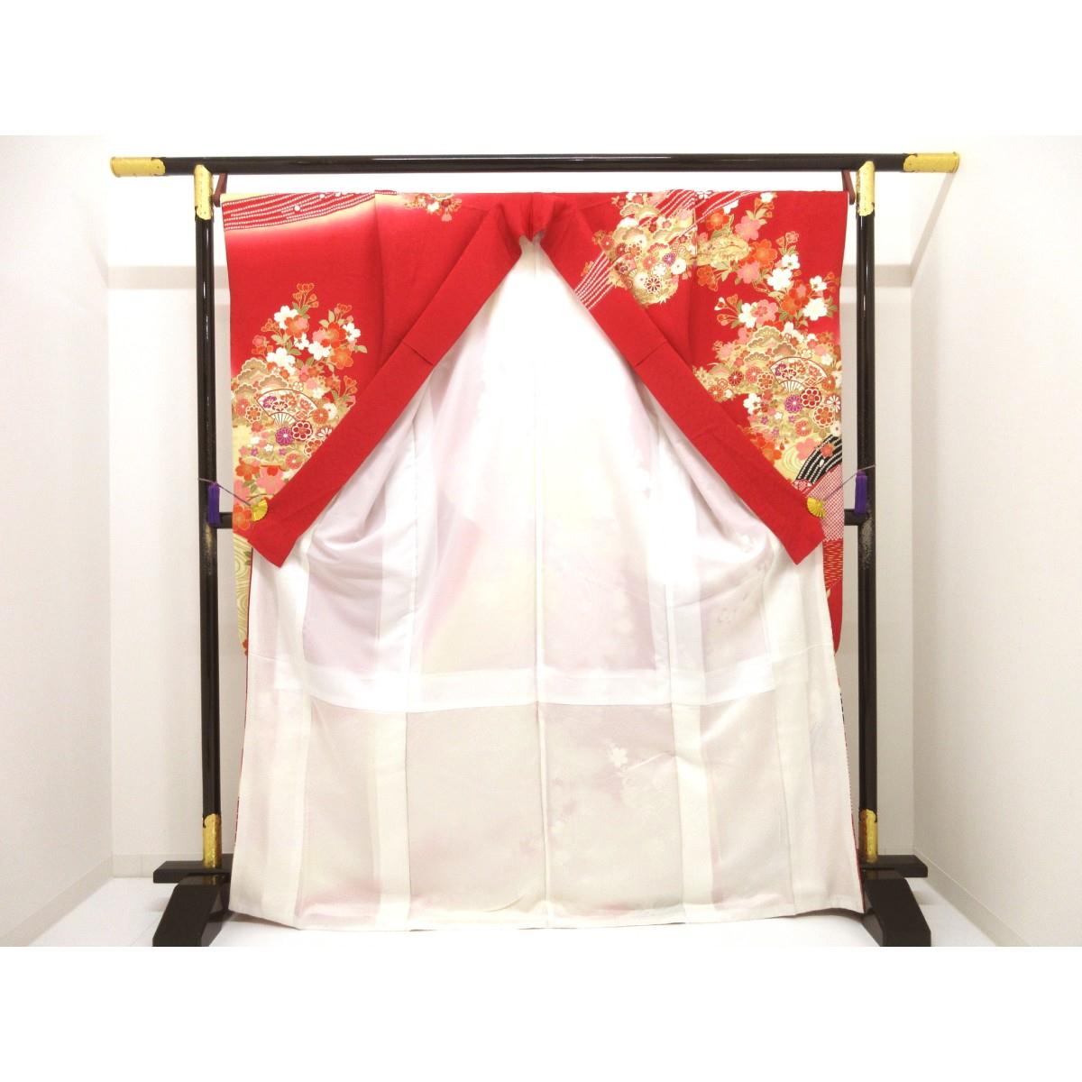 振袖　友禅金彩加工　ボカシ染