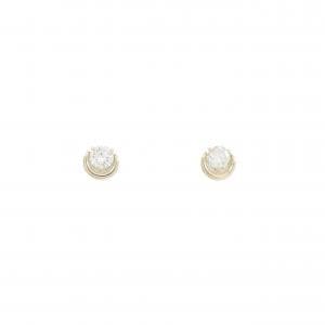 【リメイク】K10YG ダイヤモンド ピアス 0.14CT