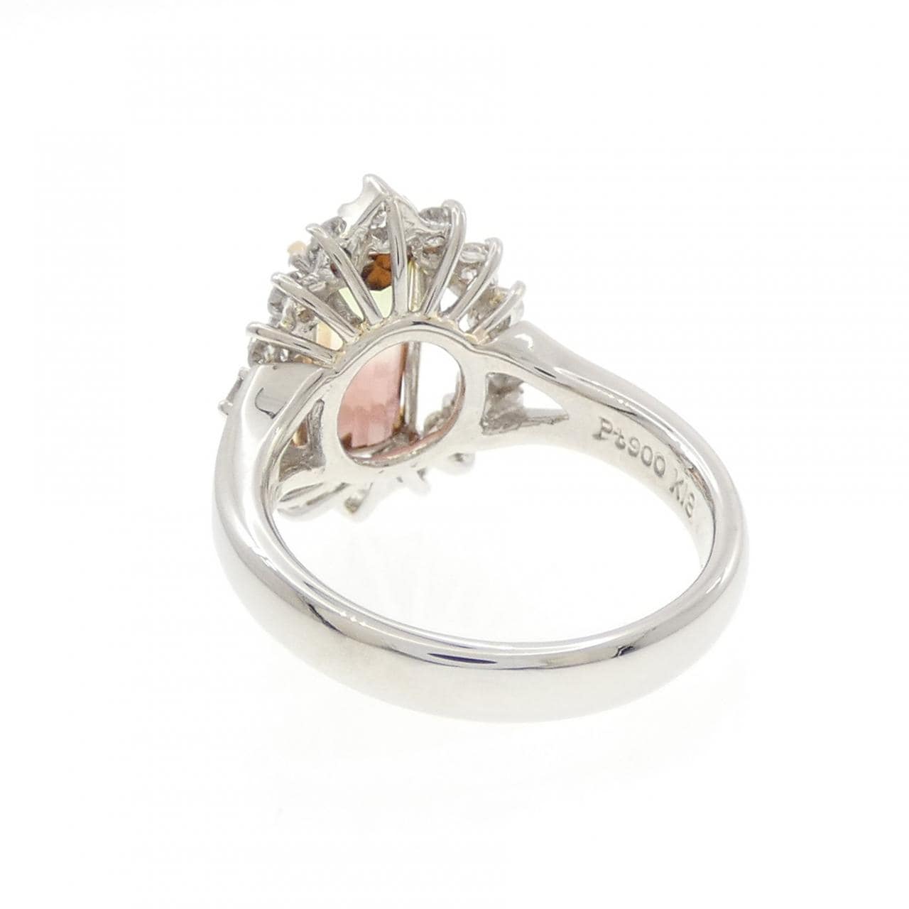 PT900/K18YG トルマリン リング 1.87CT